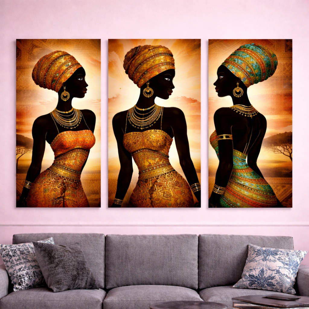 African Tribal Wall Art – Bold Canvas Decor