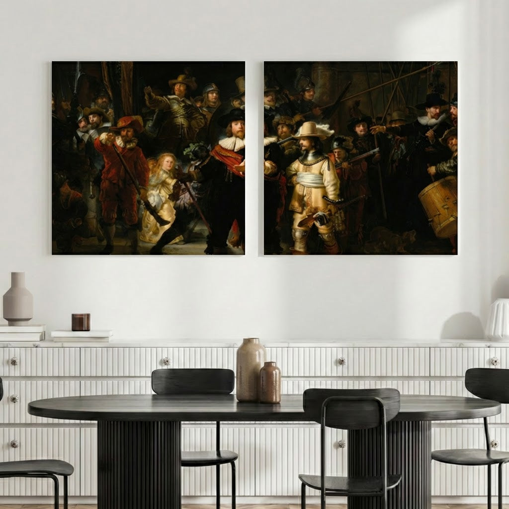 17th Century Classical Canvas Wall Art – Old Master Baroque Painting Reproduction, Museum Style Framed Print
