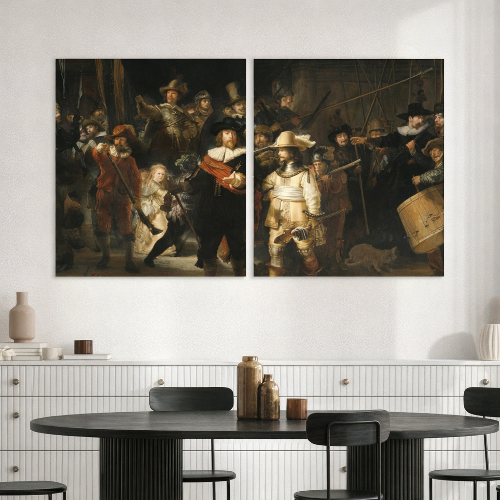 17th Century Classical Canvas Wall Art – Old Master Baroque Painting Reproduction, Museum Style Framed Print