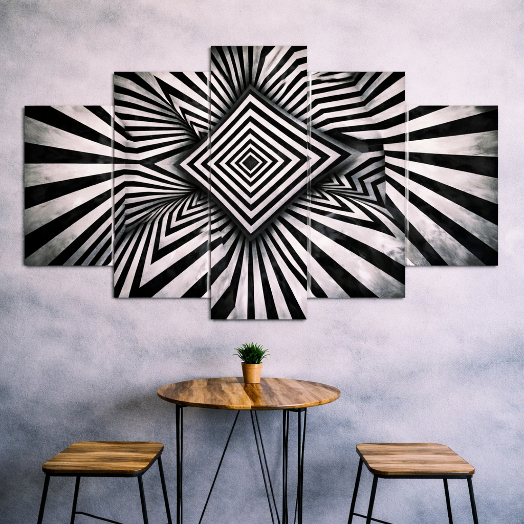 Black and White Wall Art – Modern Canvas Print