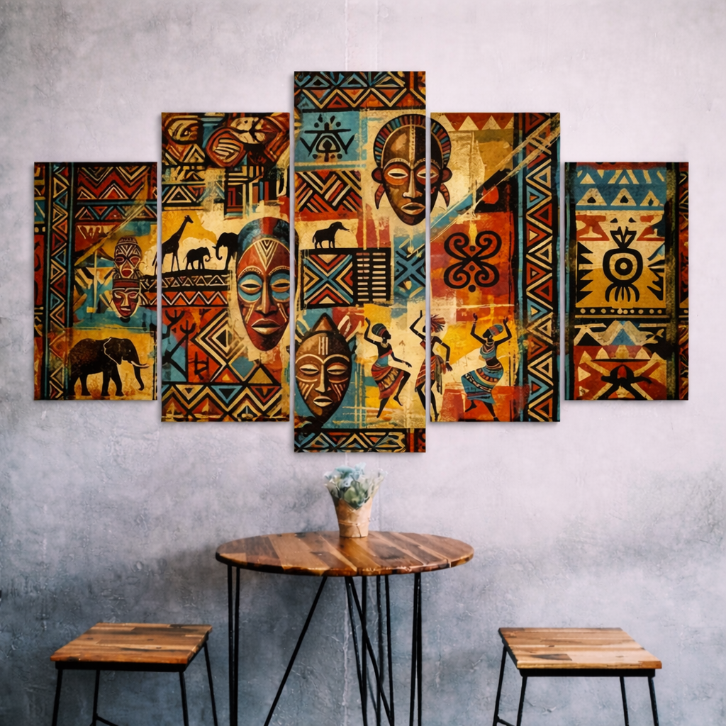 African Wall Art – Cultural Canvas Print