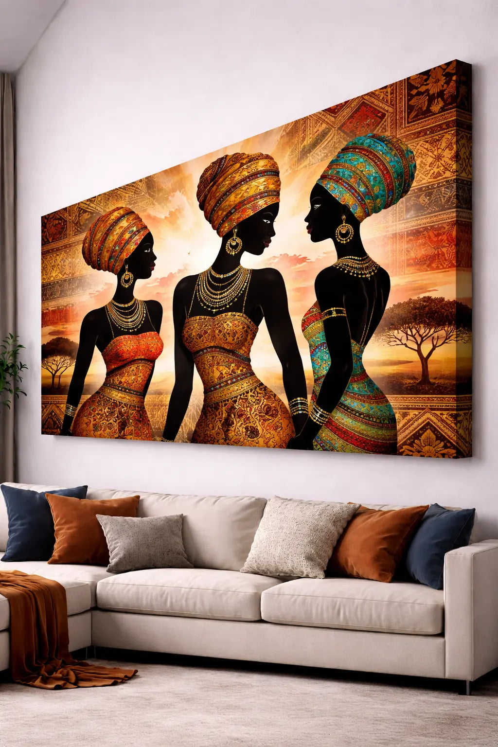 African Tribal Wall Art – Bold Canvas Decor Hero Printz