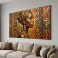 African Canvas Wall Art – Earth Tone Home Decor Hero Printz